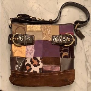 Authentic Coach Limited Edition Patchwork Handbag